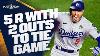 Full Inning Dodgers Score Five Runs With 2 Outs To Tie World Series Game 5