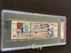 Full PSA 6 1964 Gibson Mantle World Series Ticket Yankees St Louis Cardinals