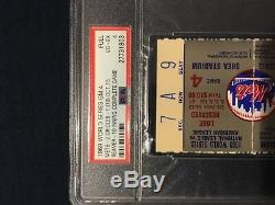 Full Psa 4 UNUSED 1969 World Series Ticket NY Miracle Mets G4 Tom Seaver CG