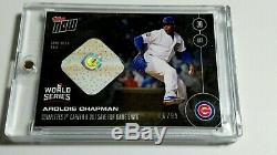 GAME USED BASE card/99 CHICAGO CUBS Aroldis Chapman 2016 World Series TOPPS NOW