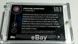 GAME USED BASE card/99 CHICAGO CUBS Aroldis Chapman 2016 World Series TOPPS NOW
