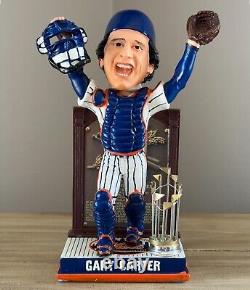 GARY CARTER New York Mets 1986 WORLD SERIES Trophy HOF Plaque Bobblehead NIB