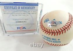 GREG MADDUX MAD DOG 1995 World Series Signed Rawlings Baseball with PSA COA