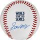 Gavin Lux Dodgers Signed 2020 Mlb World Series Champions Logo Baseball