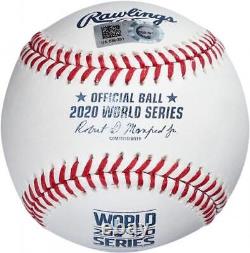 Gavin Lux Dodgers Signed 2020 MLB World Series Champions Logo Baseball