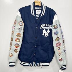 Genuine Merchandise NY Yankees 27X World Series Midweight Varsity Jacket NWT Siz