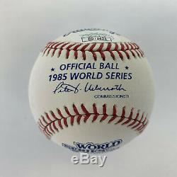 George Brett inscribed 85 Champs Signed 1985 World Series Baseball JSA COA