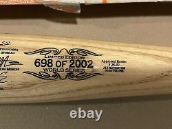 Giants World Series Baseball Bat Team Signed Etched Signature Display 698/2002