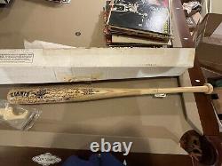 Giants World Series Baseball Bat Team Signed Etched Signature Display 698/2002