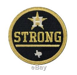 HOUSTON STRONG CHAMPIONSHIP GOLD PATCH 2.5 ASTROS BASEBALL JERSEY World Series
