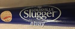 HTF 2016 Chicago Cubs World Series Louisville Slugger Blue Baseball Bat 33.5 L