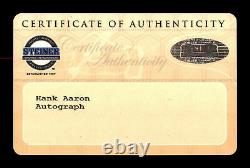 Hank Aaron Autographed 1957 World Series Program Braves Steiner Holo 177259