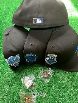 Hat Club Exclusive MLB BlackBerry New Era 59Fifty Blue Bottom With Pin