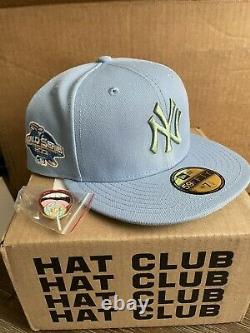 Hat Club Exclusive NY Yankees Blue Sugar Shack 2001 World Series 7 1/2 In Hand