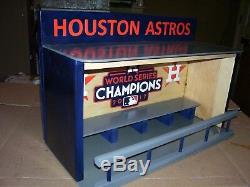 Houston Astros Bobble Head Display Case World Series 2017 Logos STAR & H