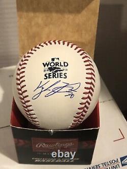 Houston Astros Kyle Tucker Signed 2022 World Series Baseball WithBAS