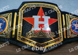 Houston Astros World Series Championship Belt Adult Size 2mm Brass