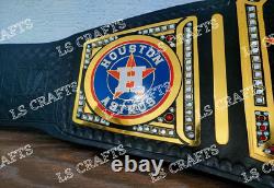 Houston Astros World Series Championship Belt Adult Size 2mm Brass