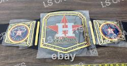 Houston Astros World Series Championship Belt Adult Size 4mm Brass