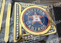 Houston Astros World Series Championship Belt Adult Size 4mm Brass