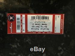 Houston Astros World Series Game 5 Ticket Stub 10/29 2017 Mint Condition
