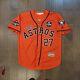 Houston Los Astros #27 Jose Altuve Stitched Orange Hispanic Heritage Jersey