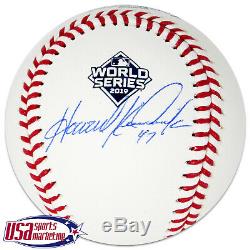 Howie Kendrick Nationals Signed 2019 World Series Game Baseball JSA Auth