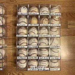 Huge Lot 100 Signed Official Baseballs Rawlings MLB Hall Of Fame World Series