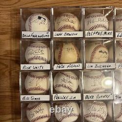 Huge Lot 100 Signed Official Baseballs Rawlings MLB Hall Of Fame World Series