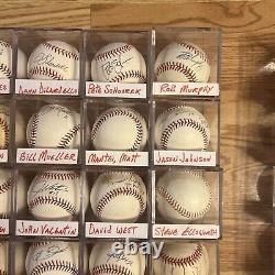 Huge Lot 100 Signed Official Baseballs Rawlings MLB Hall Of Fame World Series