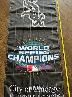 Huge Rare 2005 Chicago White Sox World Series Champions fabric Banner 90 x 29