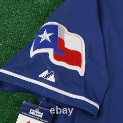 Ian Kinsler 2011 Texas Rangers Authentic World Series Alt Blue Cool Base Jersey
