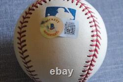 Impossible Ruben Gomez Signed Baseball Auto Omlb 1954 World Series Giants Bas