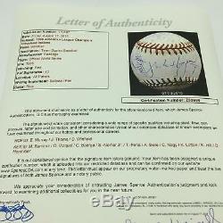Incredible 1995 Cleveland Indians Team Signed World Series Baseball 40 Sigs! JSA