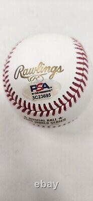 J. C. Romero SIGNED AUTOGRAPHED 2008 World Series Baseball PSA COA 2 ins AS IS