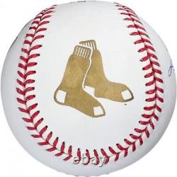 J. D. Martinez Boston Red Sox Signed 2018 World Series Champions Logo Baseball