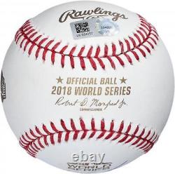 J. D. Martinez Boston Red Sox Signed 2018 World Series Champions Logo Baseball