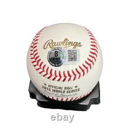 JASON HEYWARD CHICAGO CUBS SIGNED 2016 WORLD SERIES BASEBALL BAS Beckett Witness