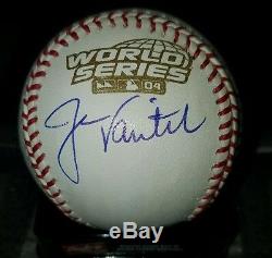 JASON VARITEK Signed Autograph 2004 WORLD SERIES BASEBALL Red Sox ALL star