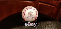 JOHN LACKEY Autographed, Signed, Official 2016 World Series MLB Baseball, PSA