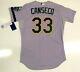 Jose Canseco Authentic Oakland A's 89 World Series Majestic Cool Base Jersey New