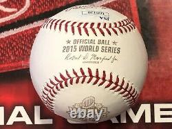 JSA Eric Hosmer Signed 2015 World Series Baseball COA Kansas City Royals KC