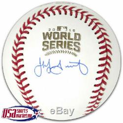 Jake Arrieta Chicago Cubs Signed Autographed 2016 World Series Baseball MLB Auth