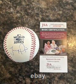 Jeremy Pena Signed Autographed 2022 World Series Baseball MVP Astros JSA COA