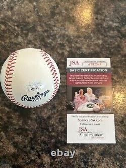 Jeremy Pena Signed Autographed 2022 World Series Baseball MVP Astros JSA COA