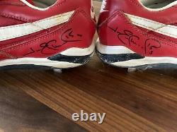 Jim Edmonds Signed St Louis Cardinals Game Used Worn Cleats Rare World Series