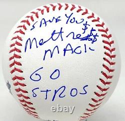 Jim MATTRESS MACK McIngvale Signed 2022 Astros World Series Baseball PSA/DNA