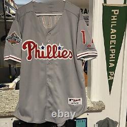 Jimmy Rollins Philadelphia Phillies 2008 World Series Majestic Mens Jersey 48