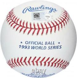 Joe Carter Toronto Blue Jays Autographed 1993 World Series Logo Baseball