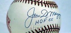 Joe DiMaggio Autographed Official 1994 World Series Baseball HOF 55 Inscription